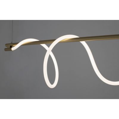 Moosee Serpiente lampa wisząca 1x22,4 W biała-złota MSE010100178