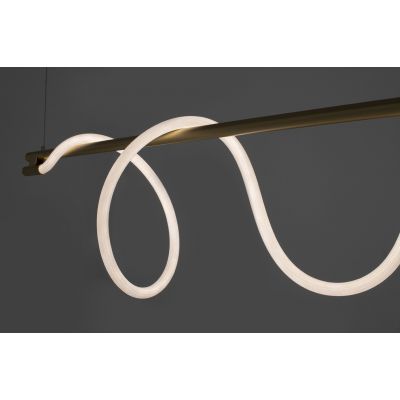 Moosee Serpiente lampa wisząca 1x22,4 W biała-złota MSE010100178