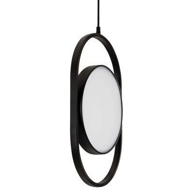 Moosee Spinner lampa wisząca 1x19 W czarna-mleczna MSE010100315