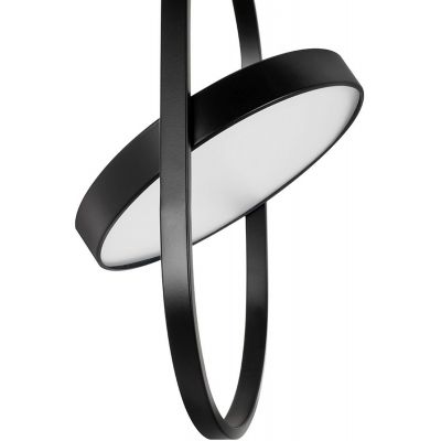 Moosee Spinner lampa wisząca 1x19 W czarna-mleczna MSE010100315