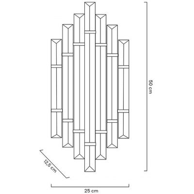 Moosee Palazzo kinkiet 2x40W złoty MSE010100327