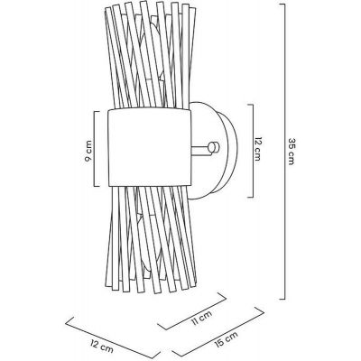 Moosee Lorenzo kinkiet 2x40 W złoty MSE010100338