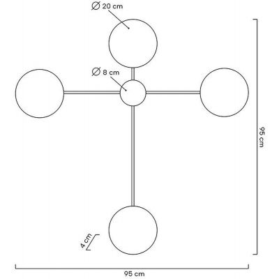 Moosee Shadow 4 kinkiet 4x48W LED czarny MSE010100355