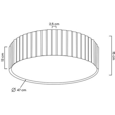 Moosee Crown plafon 1x24 W biały-złoty-kryształowy MSE010100366