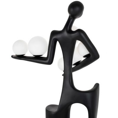 Moosee Human lampa stojąca 6x40W czarny/biały MSE010100381