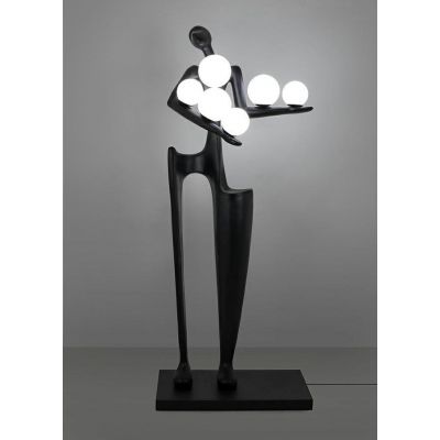 Moosee Human lampa stojąca 6x40W czarny/biały MSE010100381