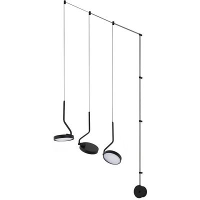 Moosee Flat lampa wisząca 3x30 W czarna MSE010100385