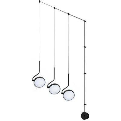 Moosee Flat lampa wisząca 3x30 W czarna MSE010100385