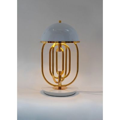 Moosee Bottega lampa stołowa 2x5W złoty/biały MSE010300151