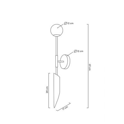 Moosee Lucca kinkiet 2x40 W biały-złoty MSE010400205