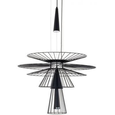 Moosee Sesto lampa wisząca 2x5 W czarna MSE1501100139