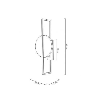 Moosee Troya kinkiet 1x40W złoty MSE1501100144