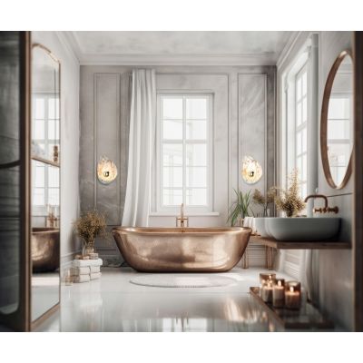 Moosee Rock kinkiet 1x4 W złoty-marmur MSE1501100145