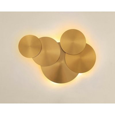 Moosee Scudo kinkiet 4x5 W złoty MSE1501100148