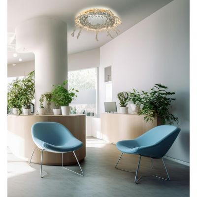 Moosee Splash lampa podsufitowa 1x17 W srebrna MSE1501100172