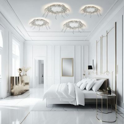 Moosee Splash lampa podsufitowa 1x17 W srebrna MSE1501100172