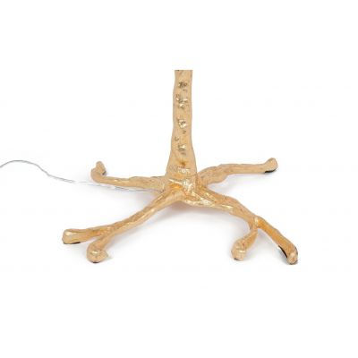 Moosee Tiffany lampa stojąca 5x40 W biała-złota MSE1501100417