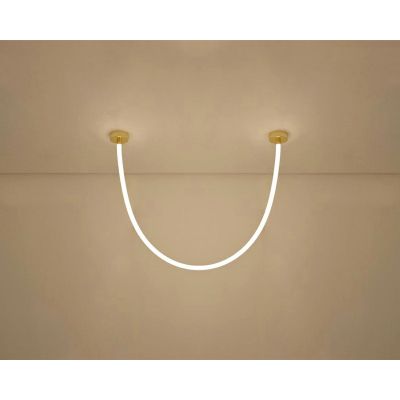 Moosee Lasso lampa wisząca 1x40 W biała-złota MSE1501100440