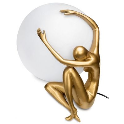 Moosee Uomo lampa stołowa 1x40 W biała-złota MSE1501100453