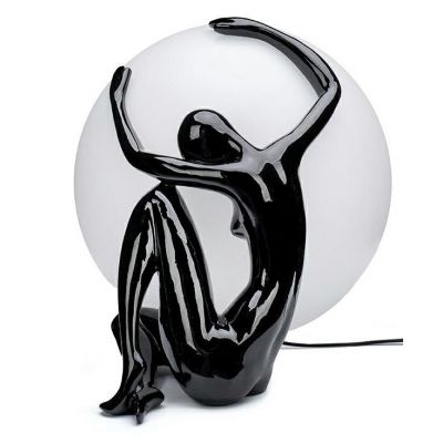 Moosee Uomo lampa stołowa 1x40 W biała-czarna MSE1501100454