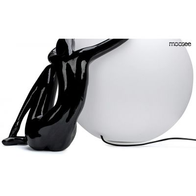 Moosee Uomo lampa stołowa 1x40 W biała-czarna MSE1501100454