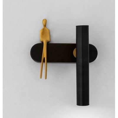 Moosee Boy kinkiet 1x4 W czarny-złoty MSE1501100480