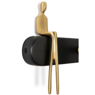 Moosee Boy kinkiet 1x4 W czarny-złoty MSE1501100480