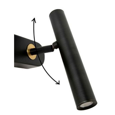 Moosee Boy kinkiet 1x4 W czarny-złoty MSE1501100480