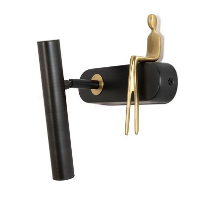 Moosee Boy kinkiet 1x4 W czarny-złoty MSE1501100482