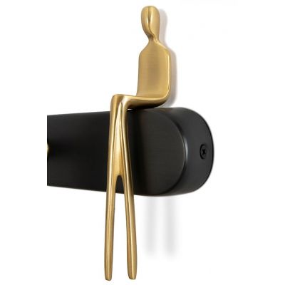 Moosee Boy kinkiet 1x4 W czarny-złoty MSE1501100482