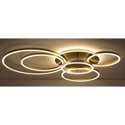 Moosee Rings lampa podsufitowa 80 W LED złota MSE1501100504