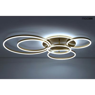 Moosee Rings lampa podsufitowa 80 W LED złota MSE1501100504