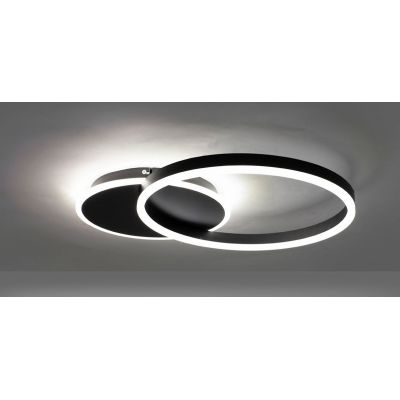 Moosee Rings lampa podsufitowa 30 W LED czarna MSE1501100507