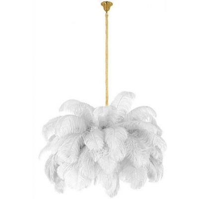 Moosee Tiffany lampa wisząca 18x40 W biała-złota MSE1501100525