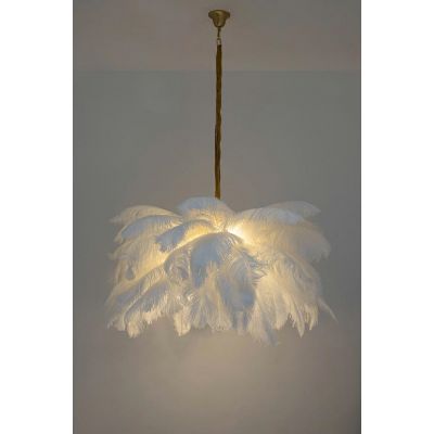 Moosee Tiffany lampa wisząca 18x40 W biała-złota MSE1501100525