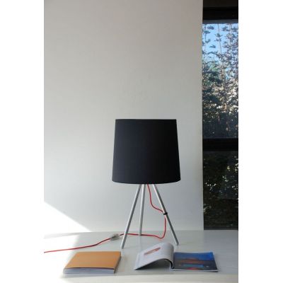 Martinelli Luce Eva lampa stołowa 1x12W biała/aluminium 798/BI