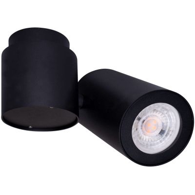 MaxLight Barro lampa podsufitowa 1x50 W czarna C0035