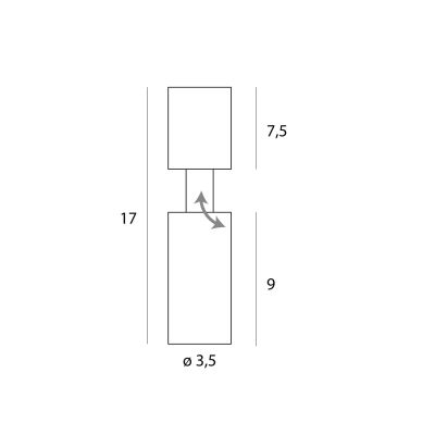 MaxLight Halo B lampa podsufitowa 1x7 W biała C0247