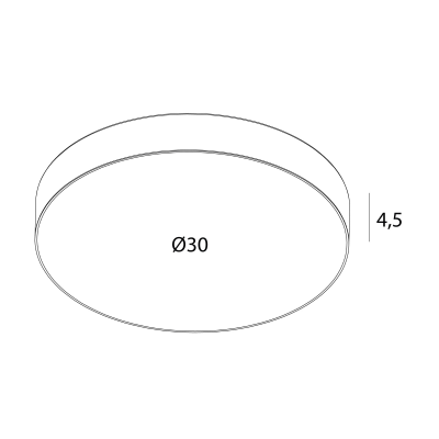 MaxLight Lumos plafon 1x24 W biały C0271