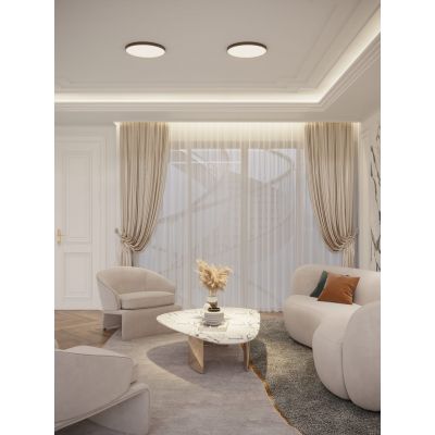 MaxLight Lumos plafon 1x24 W czarny C0272