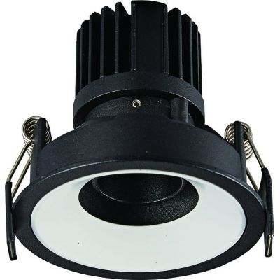 MaxLight Galexo lampa do zabudowy 1x7W LED czarna H0107