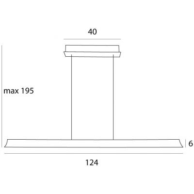 MaxLight Jo-Jo lampa wisząca 1x38 W czarna-złota P0594