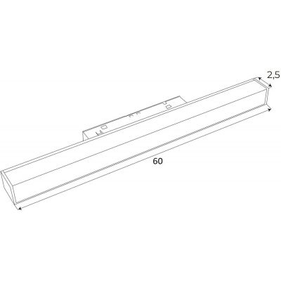 MaxLight Magnetic lampa magnetyczna 1x18 W czarny M0002D