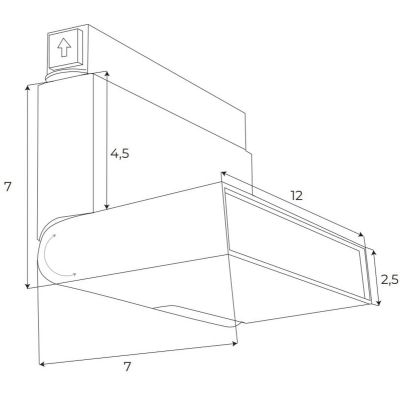 MaxLight Magnetic lampa magnetyczna 1x6 W czarny M0007N