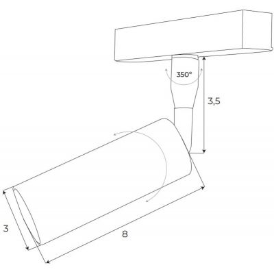 MaxLight Magnetic lampa magnetyczna 1x5 W czarny M0008N