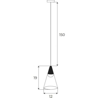 MaxLight Magnetic lampa magnetyczna 1x6 W czarny M0015D