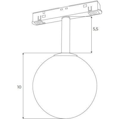 MaxLight Magnetic lampa magnetyczna 1x6 W biały-czarny M0016N