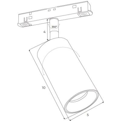 MaxLight Magnetic lampa magnetyczna 1x12 W biały M0031Z