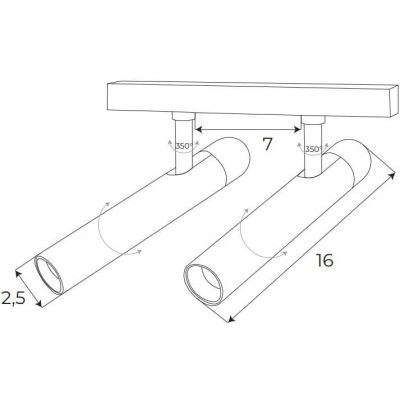 MaxLight Magnetic lampa magnetyczna 2x5 W biały M0048N