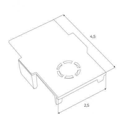 MaxLight Magnetic element łączący szyny czarny MA0011